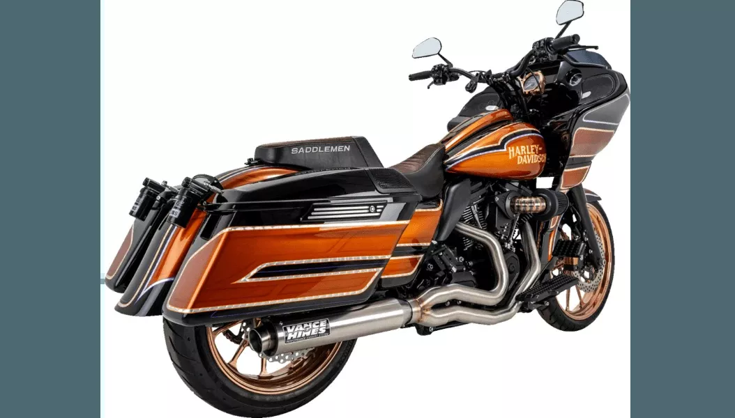 Vance & Hines 2-into-1 Supersport Exhaust System for '17-Up Harley Davidson Touring Models - Stainless