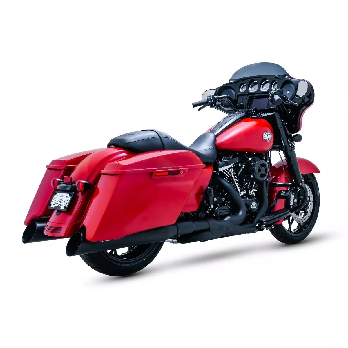 Vance & Hines 46371 Black Power Duals Head Pipes Headers 17-Up M8 Harley Touring FL
