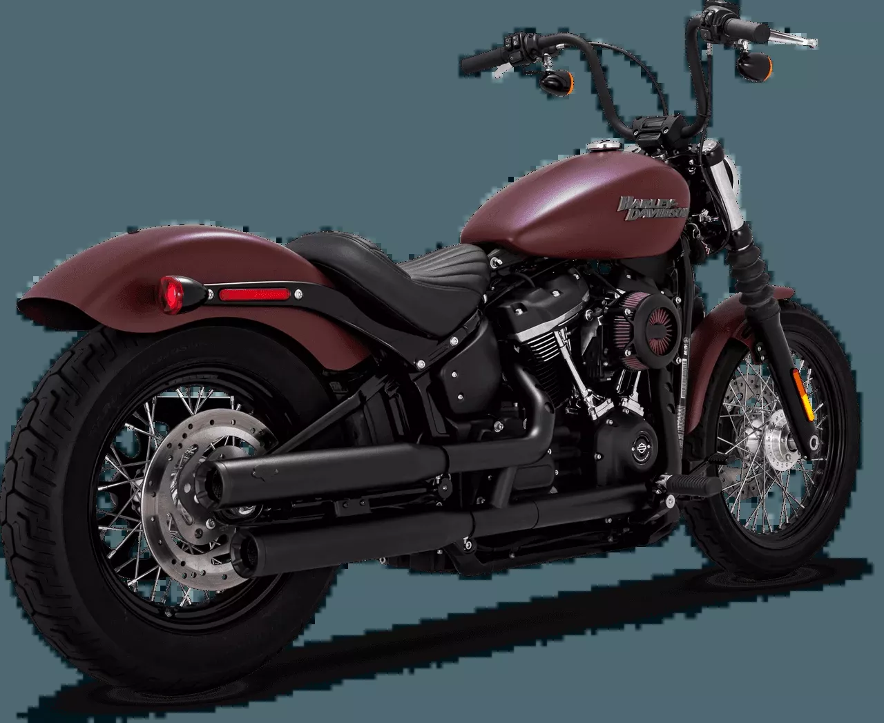 Vance & Hines Eliminator 300 Slip On Mufflers for 2018-Up Harley Davidson Softail Models - Black (Click for fitment) 49-state emissions compliant