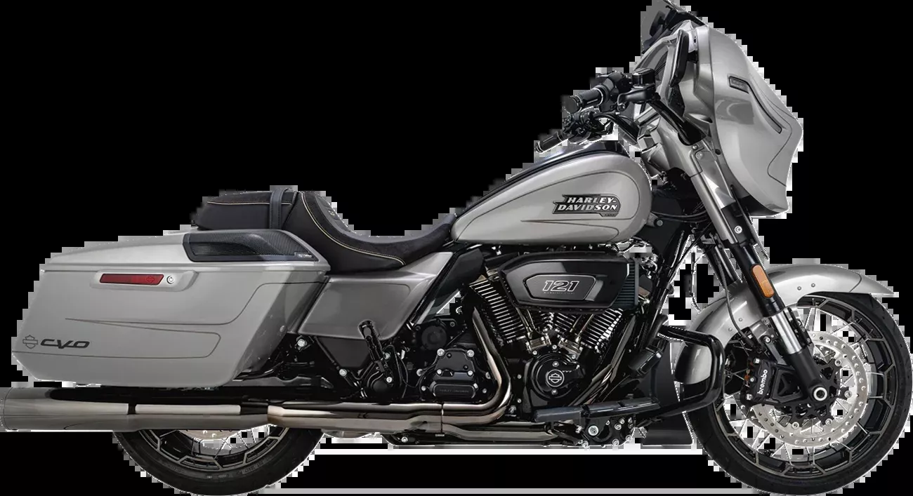 Vance & Hines Hi-Output Dark Chrome Slip On Mufflers for 2017-25 Harley Touring
