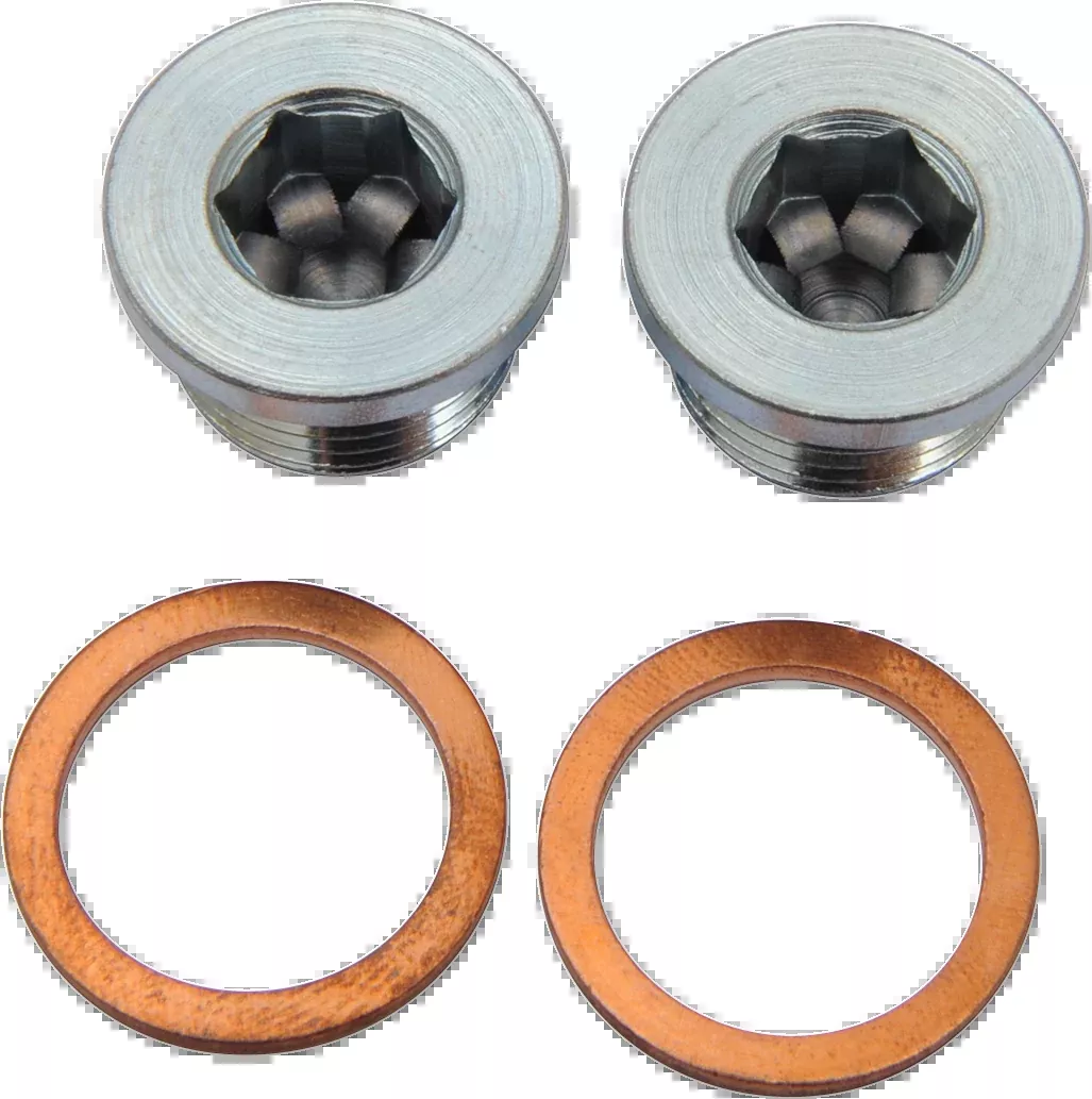 Vance & Hines Motorcycle Exhaust 18mm Oxygen Sensor Port Plugs fits Harley