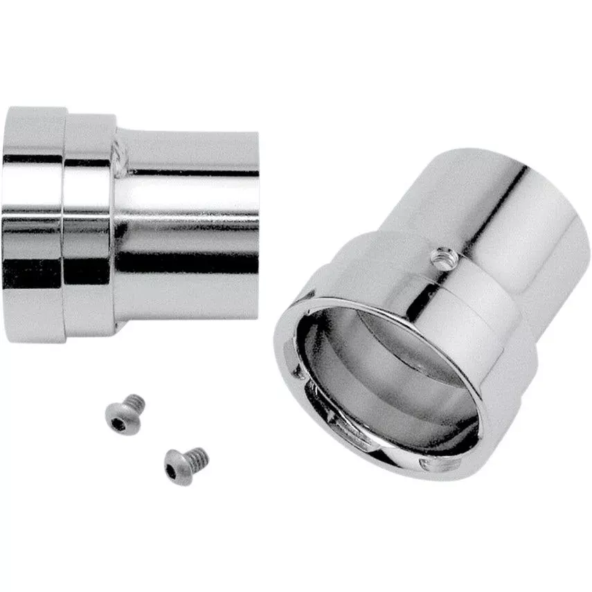 Vance & Hines Replacement / Optional Chrome Straight Cut Billet End Caps (pr)