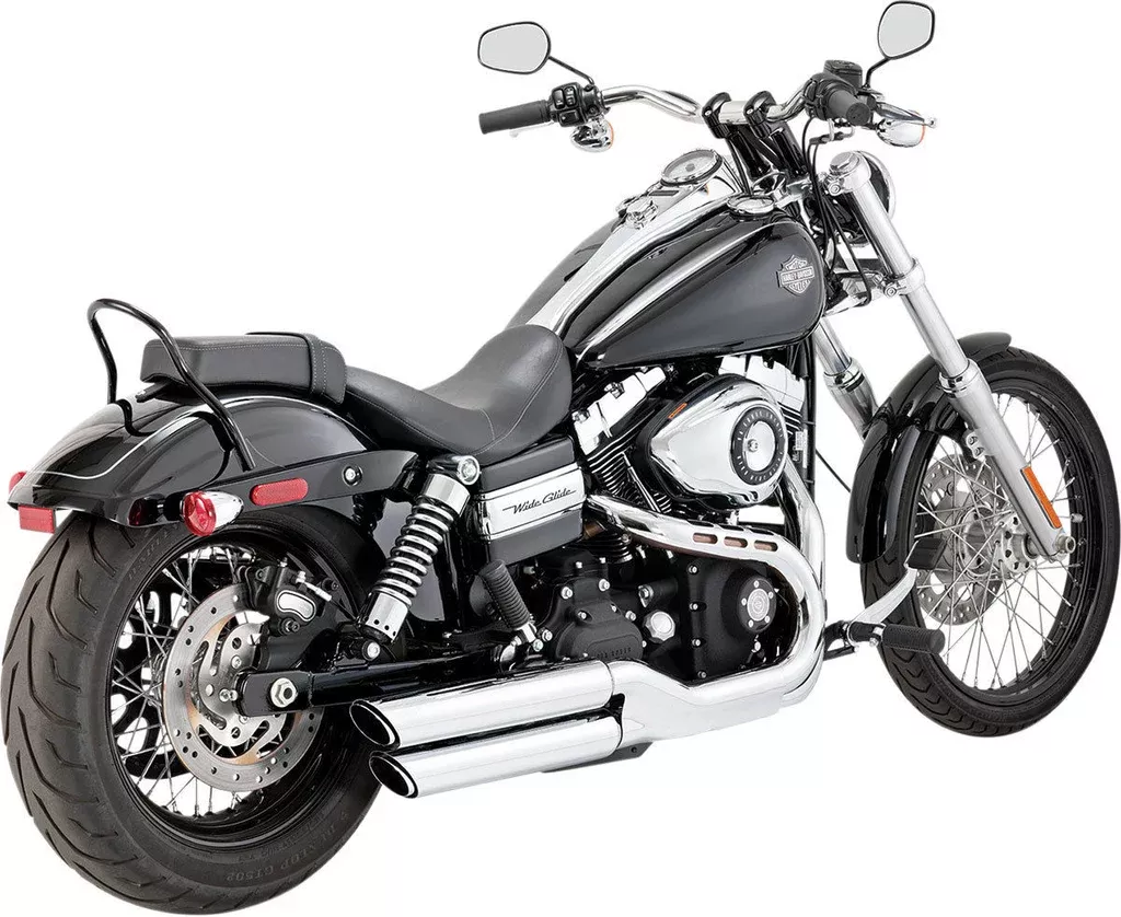 Vance & Hines Round Twin Slash Slip-On Mufflers