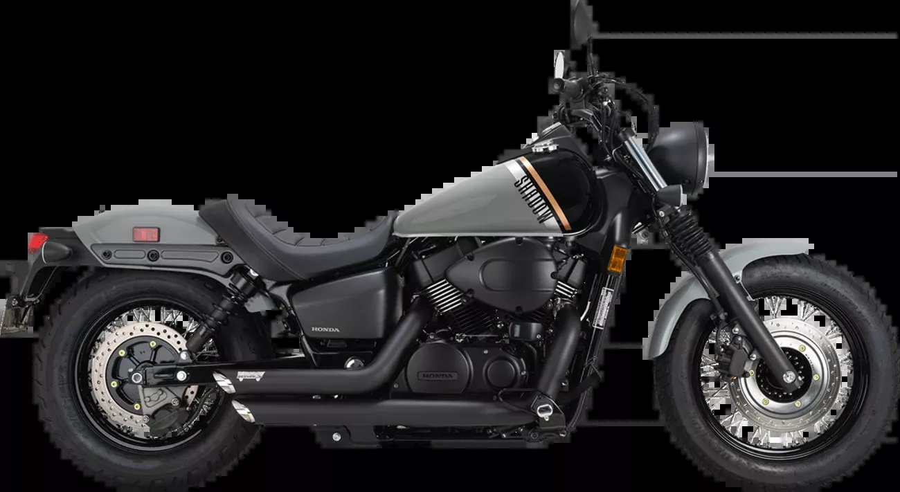 Vance & Hines Shortshots Staggered Black 2-2 Exhaust for 2010-2023 Honda Shadow