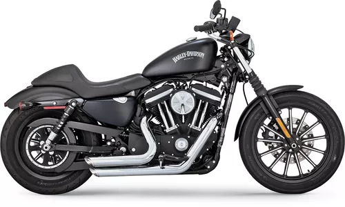 Vance & Hines Shortshots Staggered PCX Exhaust for 2014-2022 Harley Sportster - Chrome
