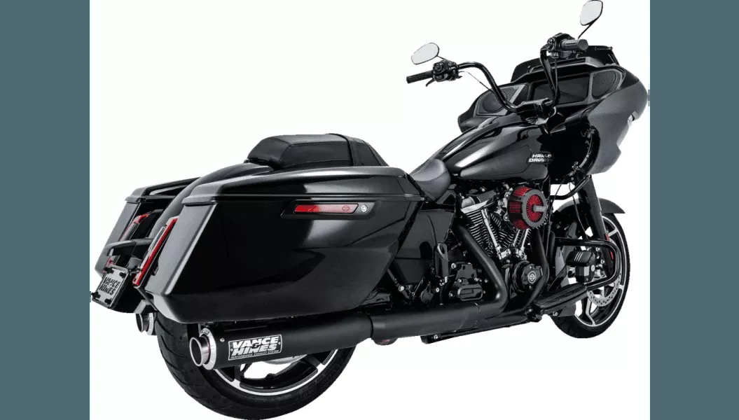 Vance & Hines Supersport Slip On Mufflers for '17-Up Harley Davidson Touring Models - Black