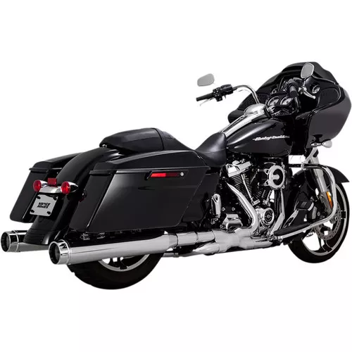 Vance & Hines Torquer 450 Slip-On Mufflers for 1995-2016 Harley Touring - Chrome