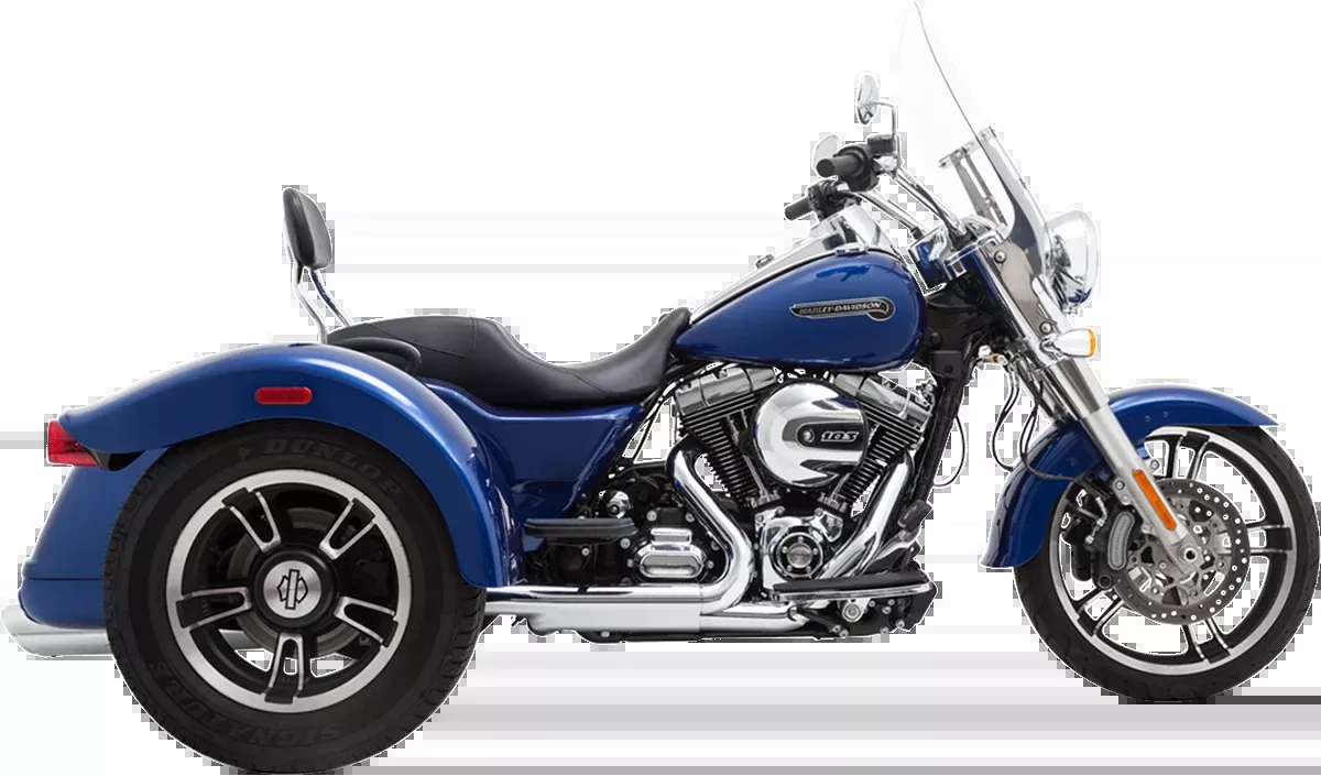 Vance & Hines Twin Slash Motorcycle Mufflers 2015-2016 Harley Freewheeler FLRT