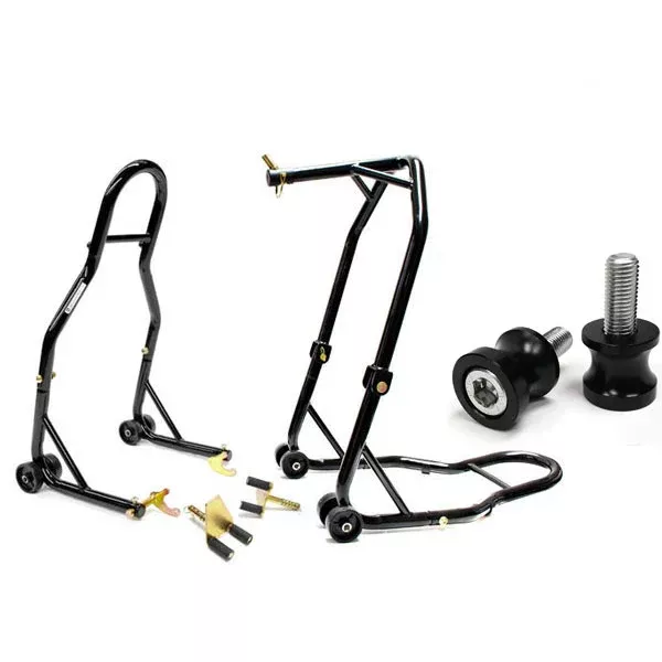 Venom Front Fork - Rear Spools Lift Swingarm Stands + 10mm Spools For Kawasaki Ninja