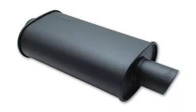 Vibrant 1147 Streetpower Black Flat Oval Muffler, 20 inches