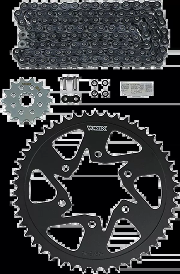 Vortex Chain And Sprocket Kit - HFRS - Black - Kawasaki Z650/RS