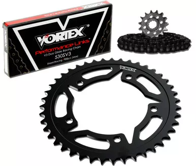 Vortex CK2139 Chain and Sprocket Kit WSS HON VFR750F 90-97 (STK,STL)