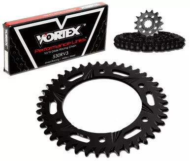 Vortex CK5276 Chain and Sprocket Kit SSA SUZ GSX1300R 08-15 (STK,ALU)