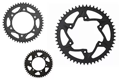 Vortex F5 Rear Aluminum Sprocket Black Hardcoat 45T - 251AK-45