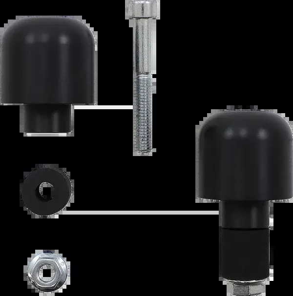 Vortex Handlebar End Sliders – Black