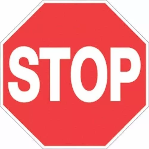 Voss Signs 421 ST RR RED PLASTIC REFLECTIVE TRAIL SIGN 12 – STOP