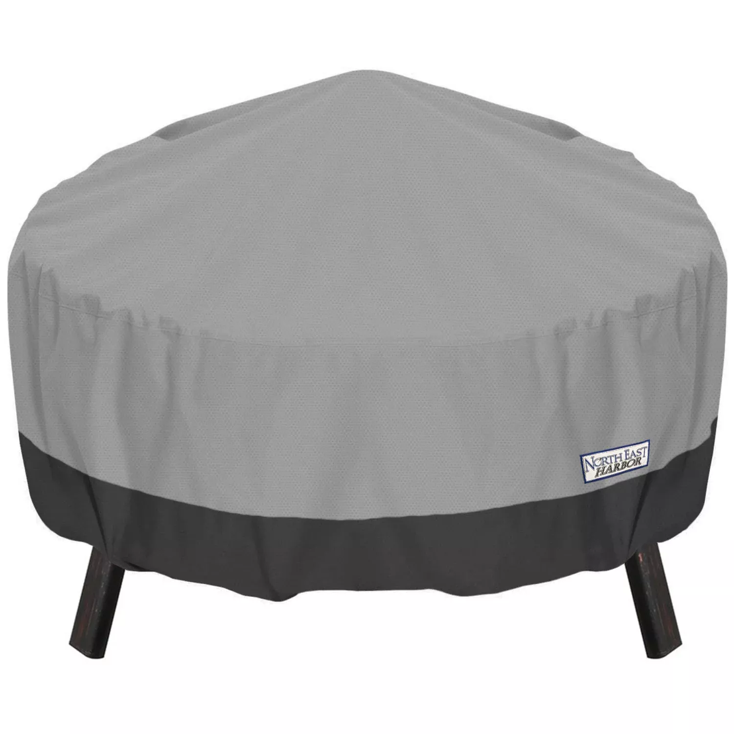 Waterproof Round Fire Pit Cover Outdoor Patio – Fits up to 44″ Diameter – Grey