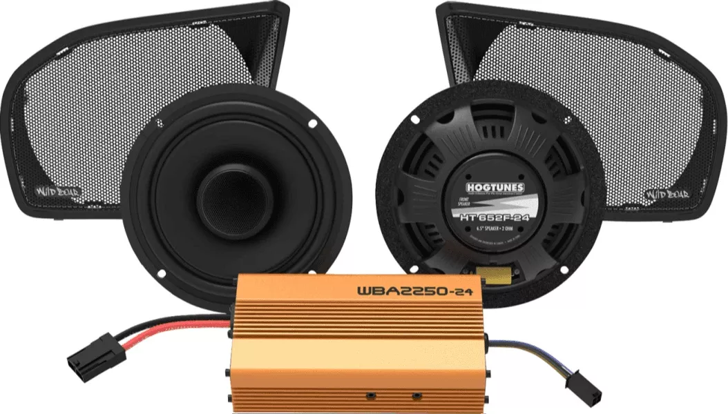 Wild Boar Audio 500 W Amplifier/Speaker Kit for ’24-Up Harley Davidson FLTRX/FLTRK