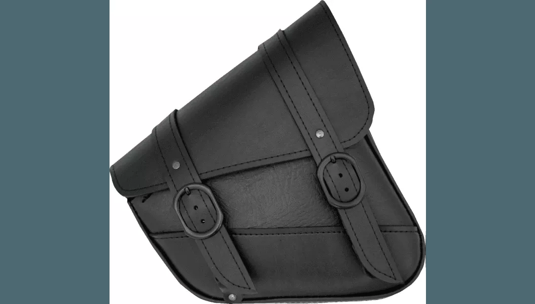 Willie & Max Blackjack Dual Shock Swingarm Bag for Harley Davidson Sportster Models- Black