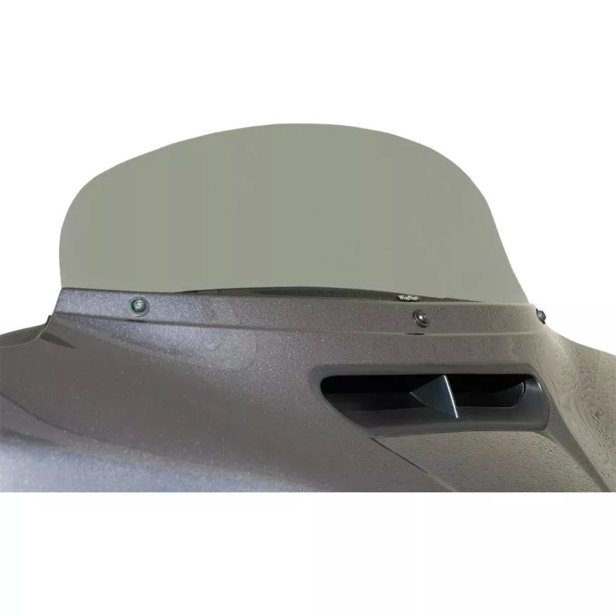 Wind Vest 6" Dark Smoke Flip Design Windshield for Harley Batwing FLH/T 14-23