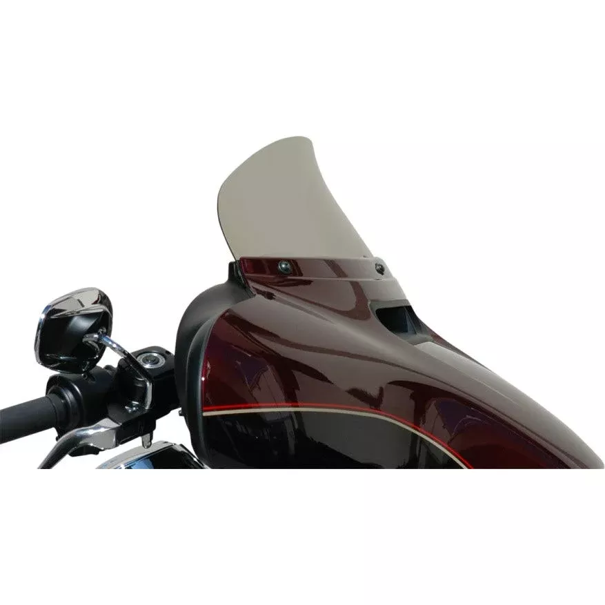 Wind Vest 6" Light Smoke Flip Design Windshield for Harley Batwing FLH/T 14-23