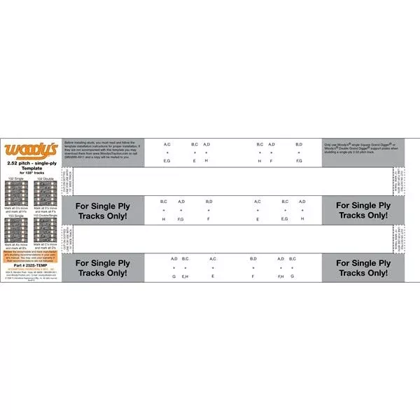 Woody’s 252S Template