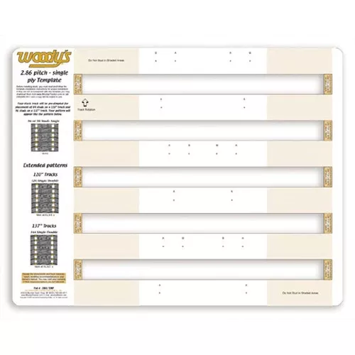 Woodys 2865 Studding Template