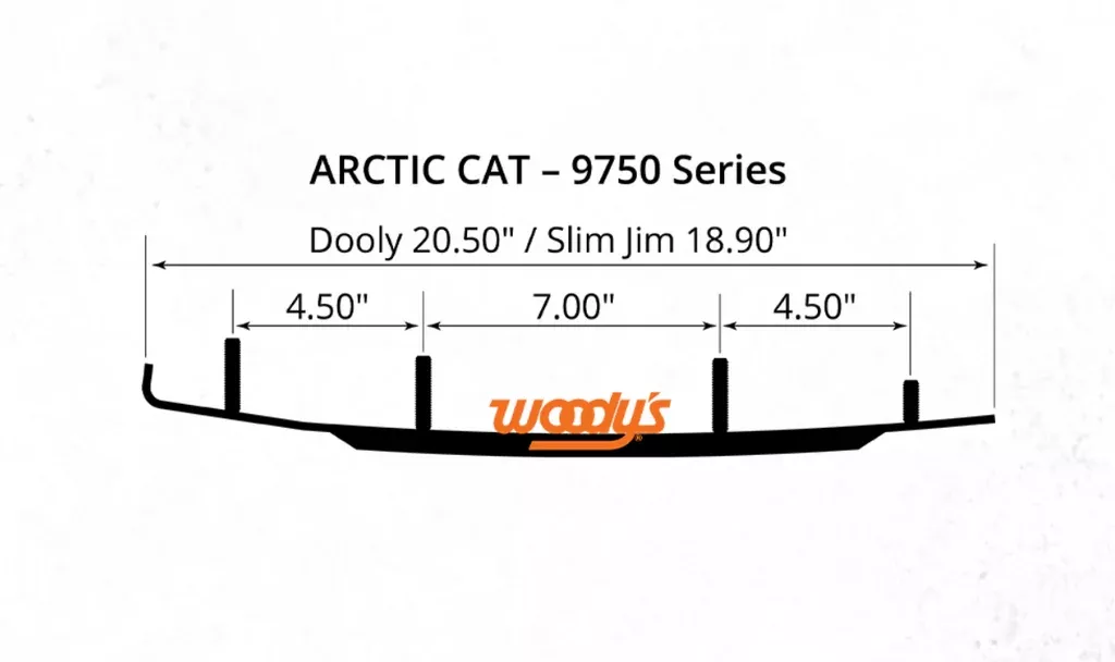 Woodys Dooly Dual Carbide Wear Bar