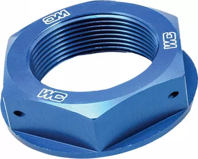 Works Steering Stem Nut (Blue) - 24-400