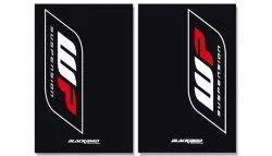 WP FORK DECAL BLACK, BLACKBIRD DECAL SET 5015W