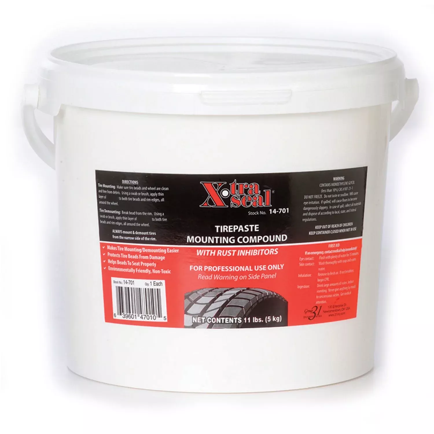 Xtra Seal 14-701 Euro-Paste Tire Mounting Compound - 11lb Bucket