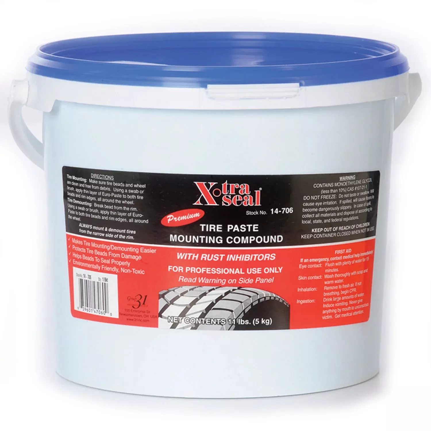 Xtra Seal 14-706 Blue Euro-Paste Tire Mounting Compound – 11lb Bucket