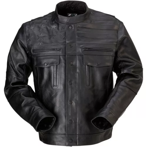 Z1R Deagle Leather Jacket – Black