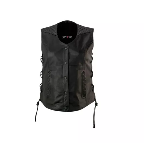 Z1R Gaucha Womens Leather Vest